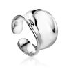 Elegant Statement Silver Ring The Liquid, Ring Size: Adjustable, image 