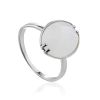 Silver Moon Stone Ring, Ring Size: 9 / 19, image 