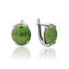 Stylish Silver Vesuvianite Earrings, image 