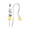 Extraordinary Silver Amber Hook Earrings The Palazzo, image 