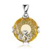 Lustrous Yellow Crystal Pendant, image 