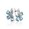 Charming Silver Topaz Earrings, image 