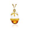 Enamel Egg Pendant With Luminous Amber Stone The Romanov, image 