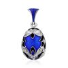 Bright Blue Enamel Egg Shaped Pendant The Romanov, image 