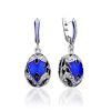 Fabulous Silver Enamel Dangle Earrings The Romanov, image 