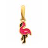 Pink Enamel Flamingo Pendant, image 