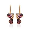 Cute Gold Butterfly Earrings, image 