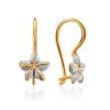 Starfish Design Golden Earrings, image 