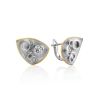 Stylish Silver Crystal Earrings, image 