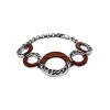 Designer Silver Wooden Bracelet, image 
