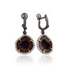 Stunning Agate Geode Dangle Earrings, image 
