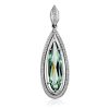 Ultra Feminine Silver Prasiolite Pendant, image 