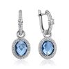 Classy Silver Transformable Dangle Earrings, image 