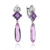 Voluminous Silver Kunzite Dangles, image 