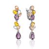 Refined Mix Stone Earrings, image 