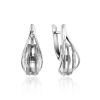 Lustrous Faceted Rhinestone Earrings, image 