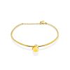 Chic Gilded Silver Bangle Bracelet With Amber The Palazzo, image 