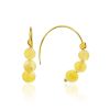 Boho Style Gilded Silver Amber Earrings The Palazzo, image 