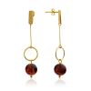 Stylish Gilded Silver Chain Dangles With Natural Baltic Amber The Palazzo, image 