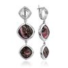 Amazing Rhodonite Dangle Earrings, image 