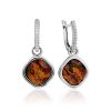 Classy Silver Transformable Dangles With Jasper And Crystals, image 