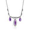 Deep Purple Amethyst Statement Necklace, image 