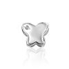 Cute Silver Diamond Butterfly Pendant, image 