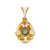 Imperial Style White Enamel Egg Pendant The Romanov, image 