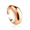 Luxurious Rose-Plated Silver Ring The ICONIC, Ring Size: Adjustable, image 