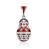 Enamel Matryoshka Egg Pendant The Romanov, image 