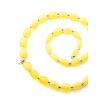 Honey Amber Beaded Necklace With Bail, image 