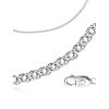 Double Rhomb Silver Chain, Length: 40, image 