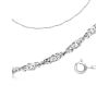 Silver Singapore chain, Length: 45, image 