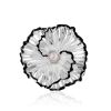 Floral Design Silver Pearl Pendant, image 