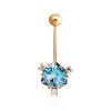 Dazzling Topaz Navel Piercing, image 