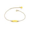 Chic Gilded Silver Amber Bracelet The Palazzo, image 