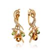 Luminous Gilded Silver Citrine Earrings, image 