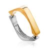 Trendy Bicolor Silver Ring, Ring Size: 12 / 21.5, image 