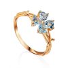 Gilded Silver Topaz Ring, Ring Size: 7 / 17.5, image 