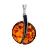 Round Cognac Amber Pendant The Sunrise, image 