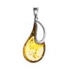 Bright Amber Drop Shaped Pendant The Sunrise, image 