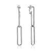 Transformable Chain Motif Silver Stud Earrings The ICONIC, image 