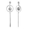 Chic Silver Stud Dangles The ICONIC, image 