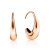 Minimalist Rose Plated Silver Earrings The Liquid, image 