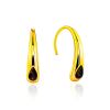 Futuristic Design Gilded Silver Amber Earrings The Palazzo, image 