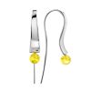 Silver Lemon Amber Hook Earrings The Palazzo, image 