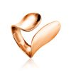 Chic Rose Gold Plated Silver Ring The Liquid, Ring Size: Adjustable, image 