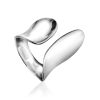 Trendy Silver Adjustable Ring The Liquid, Ring Size: Adjustable, image 