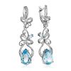 Refined Silver Topaz Drop Earrings, image 