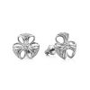 Cute Silver Crystal Stud Earrings, image 
